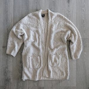 Bobeau Oversized Cream Cardigan